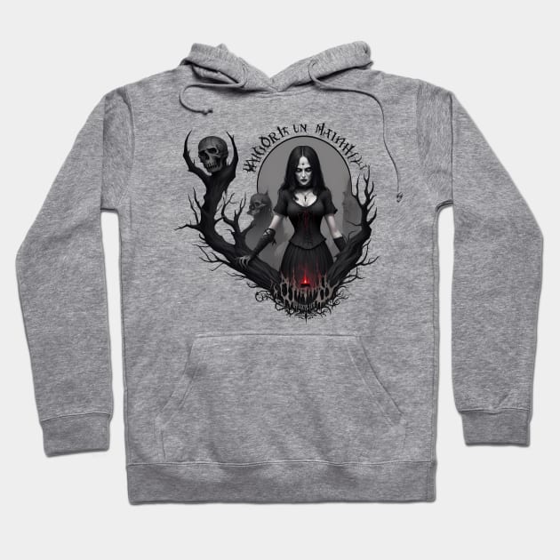 Gothic Witch Hoodie by TaevasDesign